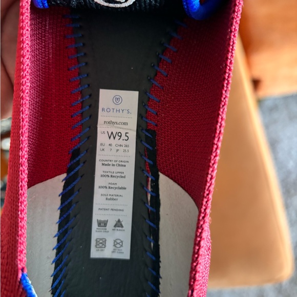 Red Rothy’s The Point Slip-on Shoe!! - Picture 2 of 5